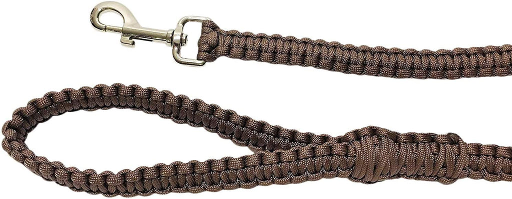 Ten Point Gear 6 Feet Long Nylon Durable & Comfortable Paracord Dog Leash with Strong Metal Clasp (Retriever Brown)