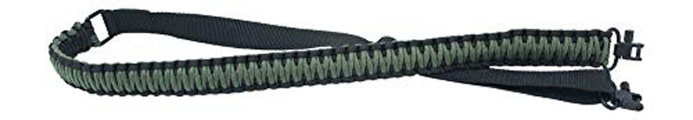 Ten Point Gear Gun Sling Paracord 550 Adjustable w/Swivels (Black & OD - Olive Drab Green)