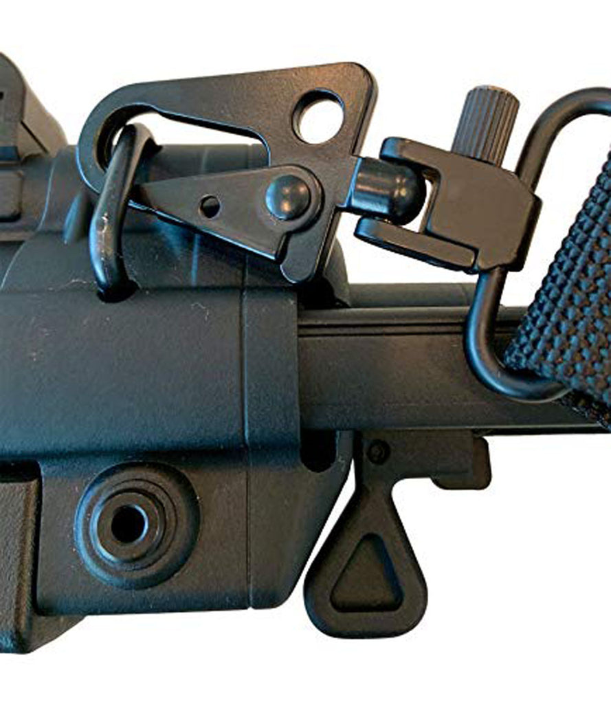 Ten Point Gear - Swivel Mount to HK Clip Adapter. Set of 2. Patent Pending Design. Attach to QD Sling Loop or Swivel Mounts. Suitable for Almost Any Rifle, Shotgun, Cross Bow Sling