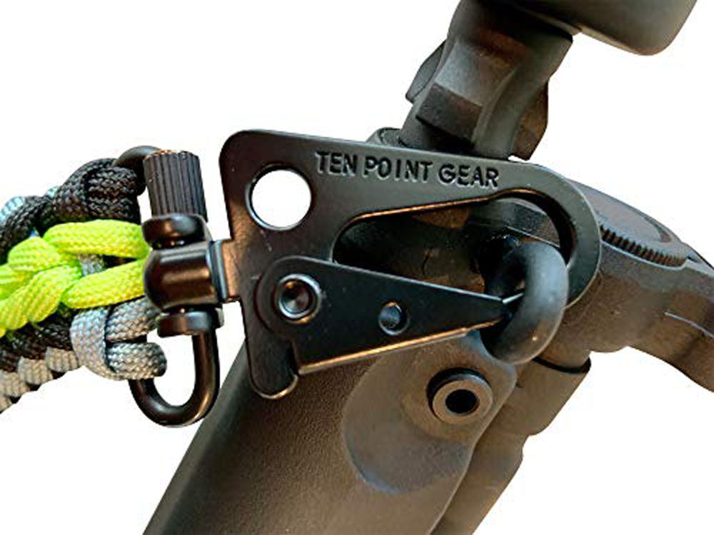 Ten Point Gear - Swivel Mount to HK Clip Adapter. Set of 2. Patent Pending Design. Attach to QD Sling Loop or Swivel Mounts. Suitable for Almost Any Rifle, Shotgun, Cross Bow Sling